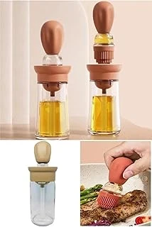 Ti̇neke Hazneli Silikon Sos Yumurta Fırçası Fırçası Yağlık Silikon Fırçalı Yağdanlık - ürün görseli 1