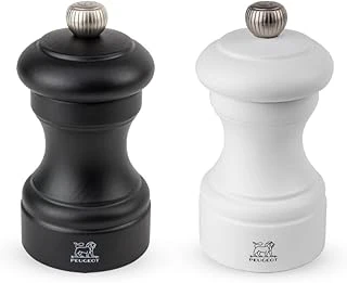 Peugeot 2/24291 Bistro Biber Tuz Değirmeni, Ahşap, 5 X 5 X 10 Cm, Mat Beyaz/Siyah ürün görseli 1