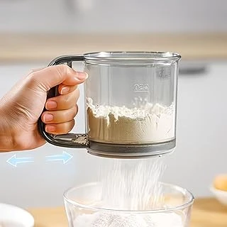 Mekanik Kol Ile Tek Kullanımlı Pudra Şekeri Elek, Şeffaf, Kompakt Tasarım ürün görseli 1