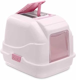 İmac Easy Cat Kapalı Filtreli Tuvaleti Pembe 40X50X40Cm ürün görseli 1