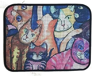 Miapet Elekli Desenli Tuvalet Önü Paspası 60 X 45 Cm Suratlar ürün görseli 1
