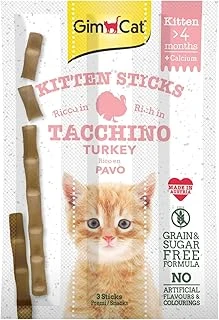 Gimcat Sticks Kitten Ödül Çubukları, Hindili, Yavru Kedi, 3 Çubuk, 32 G ürün görseli 1
