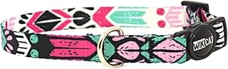 Aztec Dark Boyun Tasması, Boğulma Önleyici Kilitli, Zil Hediyeli (Pembe, Fuşya, Mint) ürün görseli 1