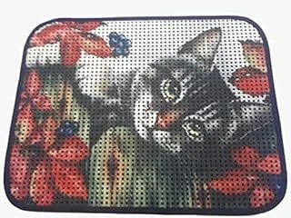 Miapet Elekli Desenli Tuvalet Önü Paspası 60 X 45 Cm Gri ürün görseli 1