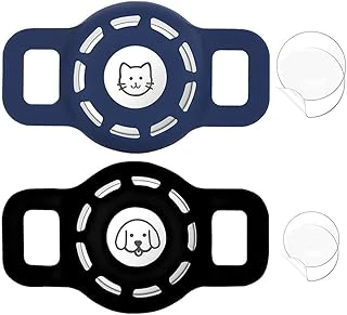 Xspring Için Tasması, 2 Paket Yaka Tutacağı, Silikon Su Geçirmez Ayrılabilir Güvenlik Tokası Desenli Kedis Tasması, Küçük Evcil Hayvanlar Yavru Kedis Için Uygun (Siyah + Mavi) ürün görseli 1