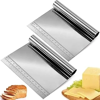 Jouis Hamur Çelik,Metal Hamur Sıyrıcı,Pasta Sıyırma Aparatı,Hamur Dilimleyici,Pasta Pastacılık İçin Çelik Şekillendirici Hamur Porsiyonlayıcı ürün görseli 1