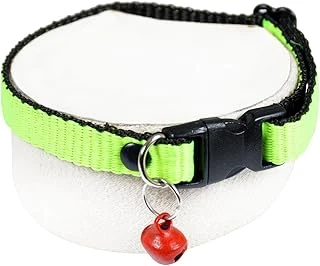 Neon Zilli Tasması Fıstık Yeşili Boyun Tasma Ayarlı ürün görseli 1