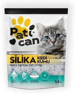 Pati̇can 5 Adet Si̇li̇ka Kri̇stal Kedi̇ Kumu 3.8 Lt ürün görseli 1