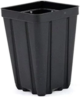 Grower'S Solution Kare Sera Saksıları 8,89 Cm X 12,7 Cm - Siyah - Plastik - Derin - Miktar 50 ürün görseli 1