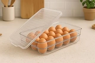 15 Bölmeli Şeffaf Yumurta Saklama Kabı (Kapaklı) ürün görseli 1