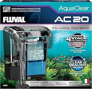 Hagen Aquaclear 20 Güç Filtresi, 5 Ila 20 Galon Akvaryumlar Için Balık Tankı Filtresi ürün görseli 1