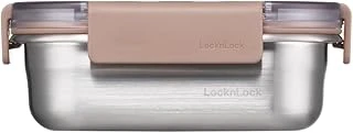 Locknlock Paslanmaz Çelik Fırın - Saklama Kabı Dörtgen Kilitli 310 Ml - Kahverengi ürün görseli 1