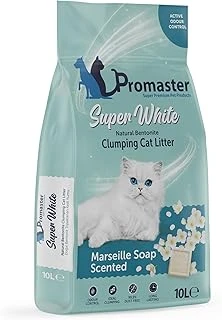 Promaster Süper Beyaz Doğal Bentonit Topaklanan Kumu Marsilya Sabunu Kokulu 10 Lt ürün görseli 1