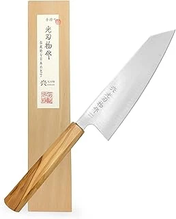 Hikari Hamono Geleneksel El Yapımı Japon Bunka Şef Bıçağı Sekizgen Doğal Ağaç Sap Özel Ahşap Kutulu ürün görseli 1
