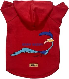 Kapişonlu Sweatshirt Kıyafeti & Elbisesi - Kırmızı Road Runner L Beden ürün görseli 1
