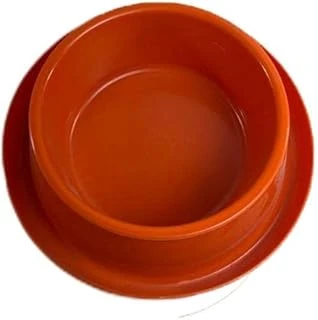 Miapet Plastik Kedi-Köpek Mama Su Kabı 400 Ml Turuncu ürün görseli 1