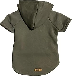 Kapişonlu Sweatshirt Kıyafeti - Düz Koyu Asker Yeşil S Beden ürün görseli 1