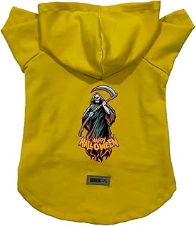 Kapişonlu Sweatshirt Kıyafeti & Elbisesi Sarı Happy Halloween Azrail Xs ürün görseli 1