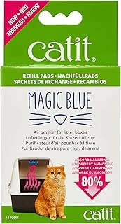 Catit Magic Blue, Kum Kutuları Için Koku Filtresi, 3 Ay Boyunca Yedek Filtre Pedleri Paketi, Magic Başlangıç ​​Seti Için, Kum Kutuları Için Hava Temizleyici ürün görseli 1