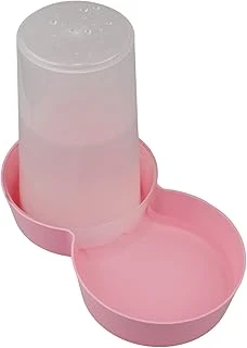 Miapet Hazneli Plastik Kedi-Köpek Mama Su Kabı 1,5 Lt Yuvarlak Pembe ürün görseli 1