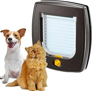 Ferplast Swıng 3 Kedi-Köpek Kapısı,Kahve,14,8X14,5, Standard, Kahverengi ürün görseli 1