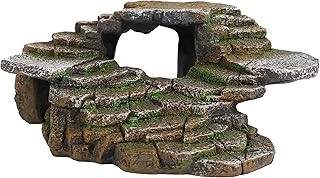 Penn-Plax Shale Step Ledge And Cave Hide-Out Akvaryum, Suni Reçine ürün görseli 1