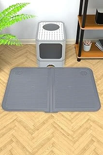 Ata Silikon Mama Kum Matı Havuzlu Yıkanabilir Tuvaleti Önü Kumu Paspası Büyük Boy 40X60, Antrasit ürün görseli 1