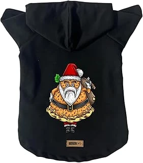 Kapişonlu Sweatshirt Kıyafeti & Elbisesi - Siyah Pizza Baba M Beden ürün görseli 1