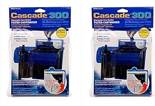 Penn-Plax Cascade 300 Gph Aktif Karbonlu Akvaryum Filtre Kartuşları, 3'Lü Paket (2 Paketi) ürün görseli 1
