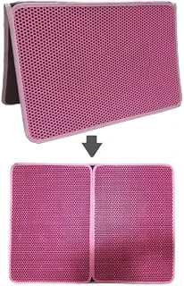 Ti̇neke Büyük Boy Elekli Tuvalet Önü Paspası Katlanabilir 82 X 60 Cm Pembe ürün görseli 1