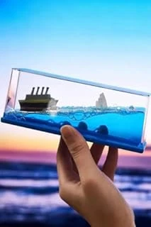 Mobee Batmayan Aşk Gemisi Titanik Batmayan Gemi Akvaryum Hediyelik Batmayan Gemi ürün görseli 1
