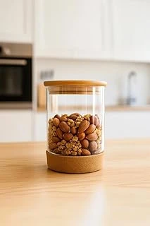 Bambum Corki - Mantar Altlıklı Cam Saklama Kabı 900Ml ürün görseli 1