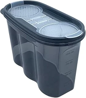 2 Kapaklı Ölçekli Erzak Saklama Kabı - 1,2 Litre - Sa930 ürün görseli 1