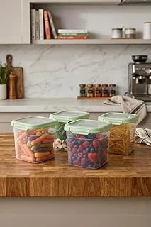 Smatware 4'Lü Set Loxo Sızdırmaz Saklama Kabı 1500 Ml Yeşi̇l ürün görseli 1
