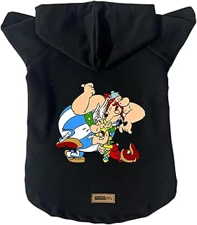 Kapişonlu Sweatshirt Kıyafeti & Elbisesi Siyah Astrix Obelix M ürün görseli 1