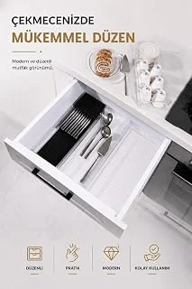 Sas Haus Çekmece İçi Bıçaklık Organizer Bölmeli Mutfak Düzenleyici Siyah S-11029 ürün görseli 1