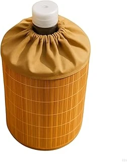 Bambu Su Sebili Damacana Kılıfı – Dekoratif, Toz Güneş Koruyucu, Doğal Bambu Kaplama, Kumaş Büzgülü Üst Kapak, 19 L Damacana Uyumlu ürün görseli 1