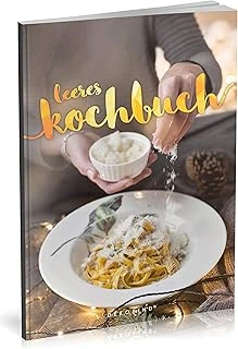 Dékokind® Leeres Kochbuch: Für Über 80 Lieblingsrezepte || Ca. A5 Softcover || Rezeptbuch Zum Selbstgestalten / Selberschreiben Mit Inhaltsverzeichnis || Motiv: Weihnachtsessen ürün görseli 1
