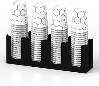 14 Oz Kapasiteli 4 Bölmeli Metal Karton Bardaklık - Kahve Dükkanları Horeca İçin Mükemmel Bardak Ünitesi ürün görseli 1