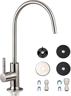 Ispring Ga1-Bn 16,5 X 27,9 Cm 14Oz Masif Pirinç Ağır Zorunlu Su Filtresi Designer Musluk – Eu Stil High-Spout, Ga1-Bn ürün görseli 1