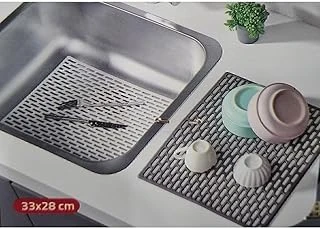 Seahome Dikdörtgen Silikon Lavabo Buzluk Matı 33X28 Cm Antrasi̇t Renk 1 Adet Isglvb112 ürün görseli 1