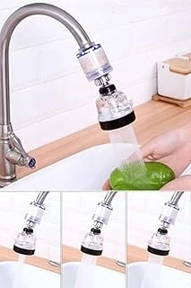 Mobee 3 Fonksiyonlu Filitreli Su Arıtmalı 360° Oynar Başlıklı Şeffaf Hazneli Musluk Başlığı ürün görseli 1