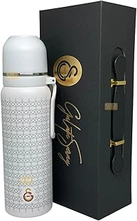 650Ml Çift Katlı Paslanmaz Çelik Termos 8 Saat Sıcak Soğuk Kutulu (Beyaz) ürün görseli 1