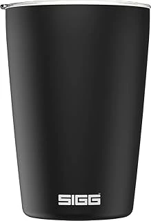 Sigg Neso Cup Black Termos Kupa (0,3 L), Zararlı Madde Içermeyen Yalıtımlı Kahve Kupası, Coffee To Go Kupa, 18/8 Paslanmaz Çelik, Seramik Pure Ceram Kaplamalı ürün görseli 1