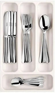 Tescoma Flexispace 899410 Mutfak Gereçleri İçin Çekmece Düzenleyici, Plastik, Beyaz, 37 X 22,2 X 4,5 Cm ürün görseli 1