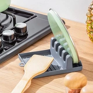 Porsima Org-85 Kaşık Kapak Tutucu - Kapak Standı Kaşık Kepçe Altlığı Düzenleyici Organizer - Antrasit ürün görseli 1