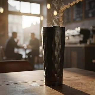 Deconox Paslanmaz Çelik Termos Kupa 400 Ml | Petek Desenli, Vakum Yalıtımlı | 4-6 Saat Sıcak/Soğuk Tutma | Kilitli Kapak, Bpa İçermez | Seyahat, Ofis, Spor İçin ürün görseli 1