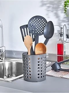 Plastik Silindir Dik Kaşıklık & Tezgah Üstü Düzenleyici & Servis Standı, Antrasit ürün görseli 1