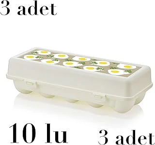 Yumurta Saklama Kabı 3 Adet 10 Lu Yumurta Taşıma Kabı Bpa İçermez ürün görseli 1