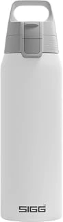 Sigg - Yalıtımlı Içecek Şişesi – Shield Therm One White – Asitli Içecekler Için Uygundur – Sızdırmaz – Bulaşık Makinesinde Yıkanabilir – Bpa Içermez –%90 Geri Dönüştürülmüş Paslanmaz Çelik – Beyaz – ürün görseli 1
